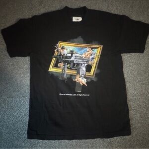 Black Paradise Lost Nirvana Graphic T-Shirt with Art Print Size Medium